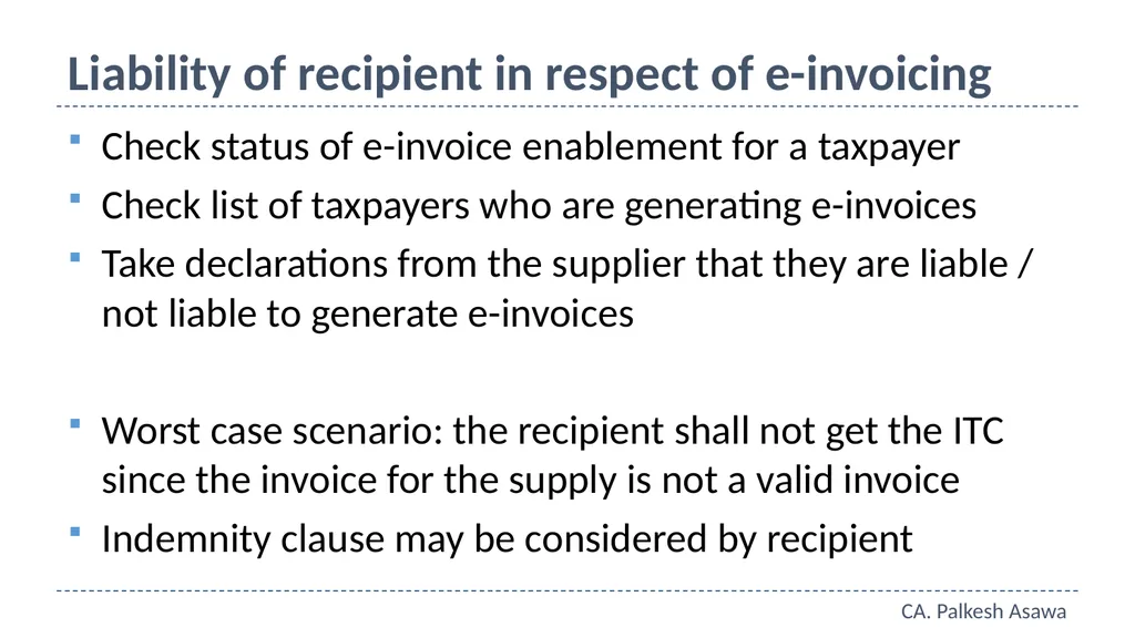E-way bill, e-invoice and automation GST Refresher - slide 56 of 64