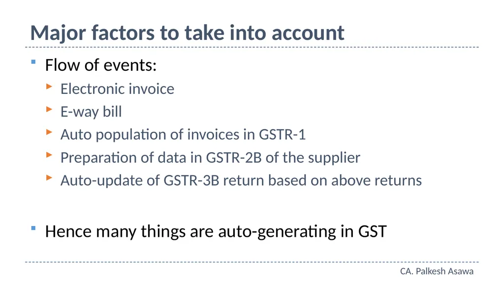 E-way bill, e-invoice and automation GST Refresher - slide 58 of 64