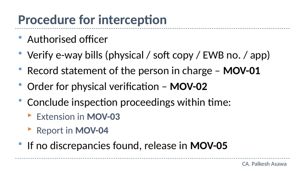 E-way bill, e-invoice and automation GST Refresher - slide 40 of 64