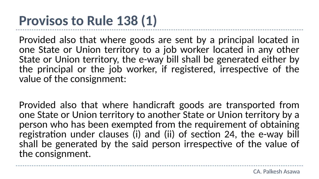 E-way bill, e-invoice and automation GST Refresher - slide 7 of 64