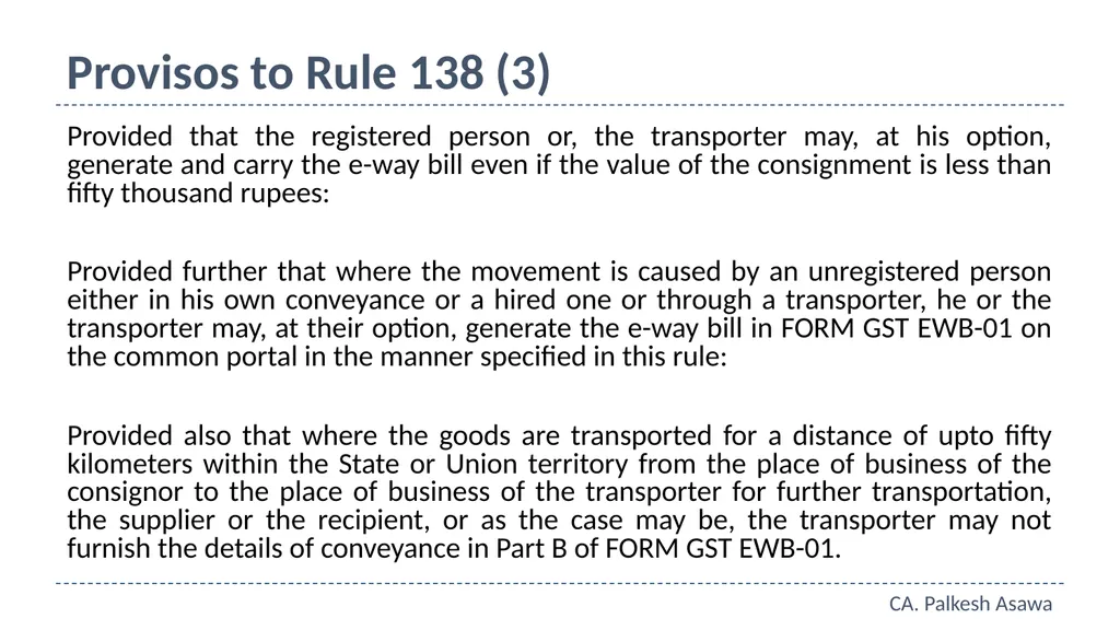 E-way bill, e-invoice and automation GST Refresher - slide 13 of 64