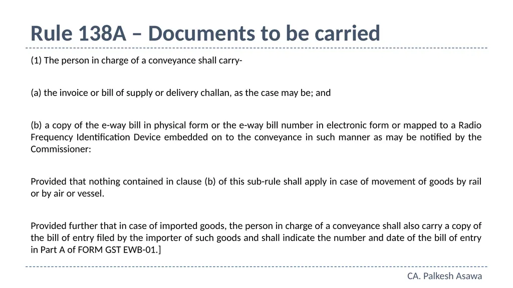 E-way bill, e-invoice and automation GST Refresher - slide 31 of 64