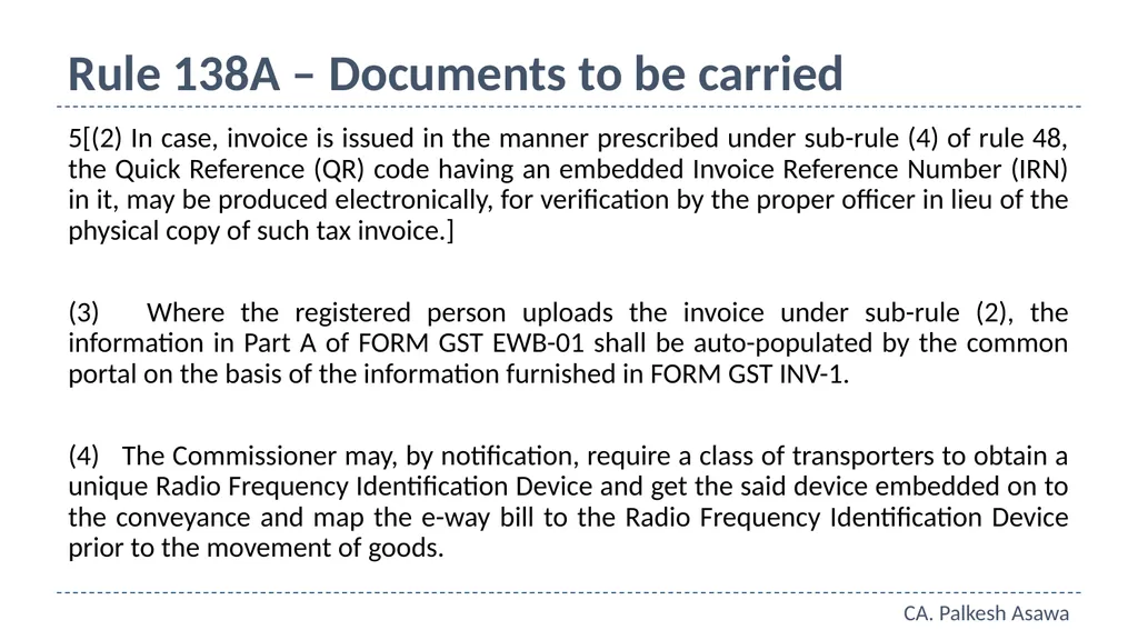 E-way bill, e-invoice and automation GST Refresher - slide 32 of 64
