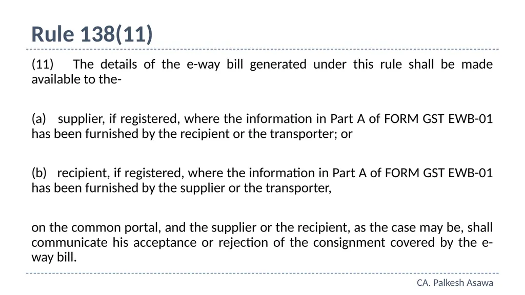 E-way bill, e-invoice and automation GST Refresher - slide 24 of 64