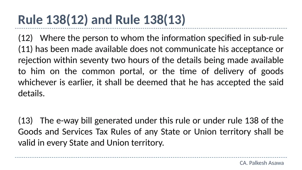 E-way bill, e-invoice and automation GST Refresher - slide 25 of 64