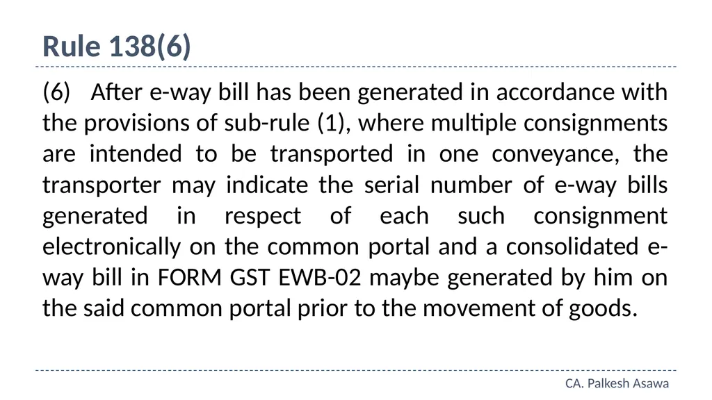 E-way bill, e-invoice and automation GST Refresher - slide 17 of 64