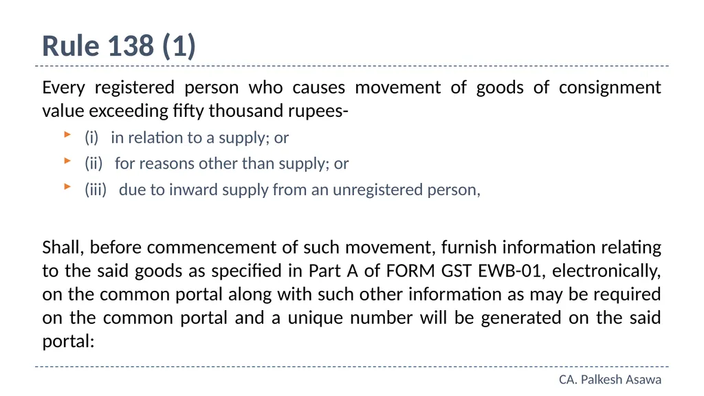 E-way bill, e-invoice and automation GST Refresher - slide 5 of 64