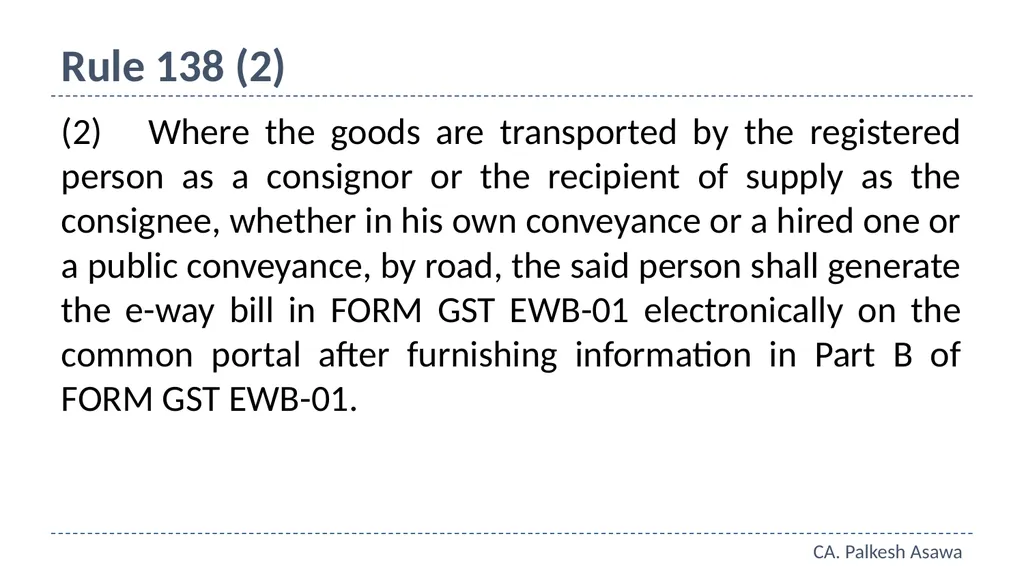 E-way bill, e-invoice and automation GST Refresher - slide 10 of 64