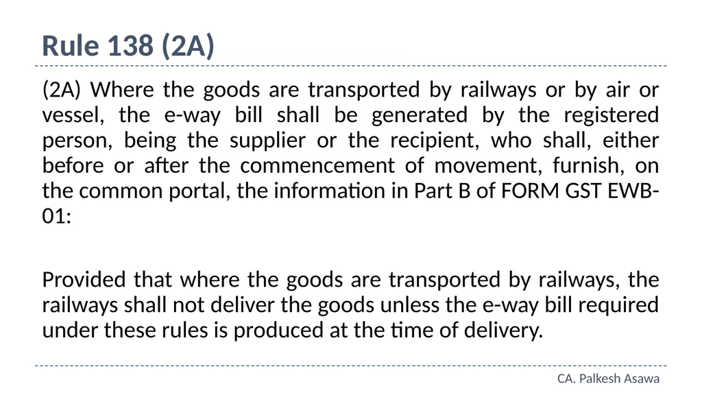 E-way bill, e-invoice and automation GST Refresher - slide 11 of 64