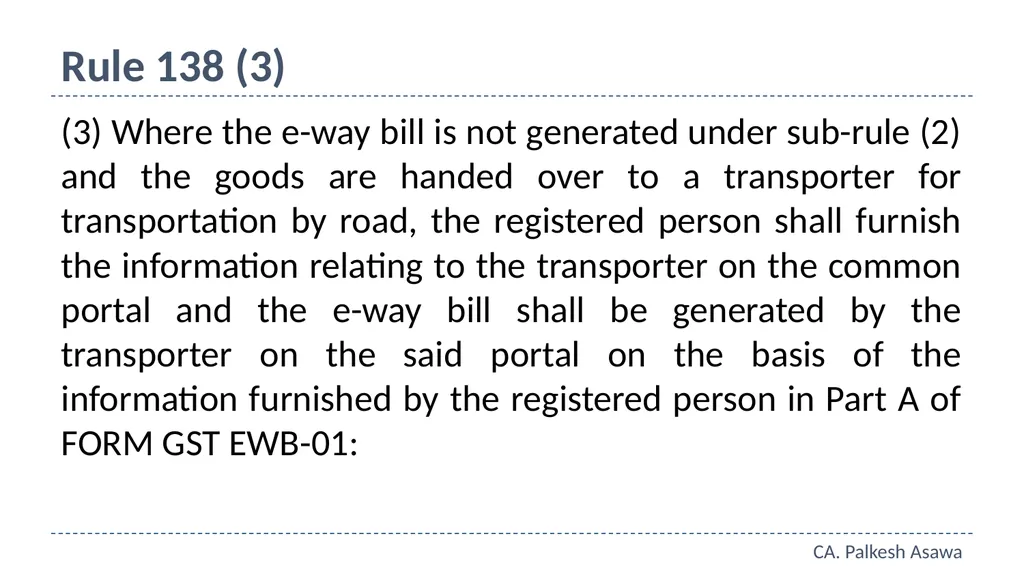 E-way bill, e-invoice and automation GST Refresher - slide 12 of 64