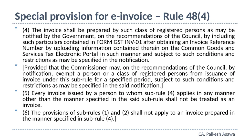 E-way bill, e-invoice and automation GST Refresher - slide 44 of 64