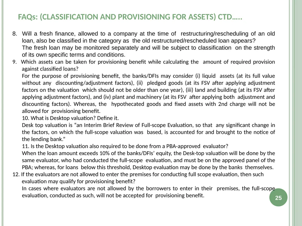 Infrastructure Project Finance (IPF) Guidelines - slide 25 of 29
