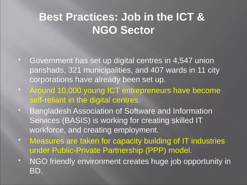 Employment Opportunities & Best Practices: - slide 17 of 22