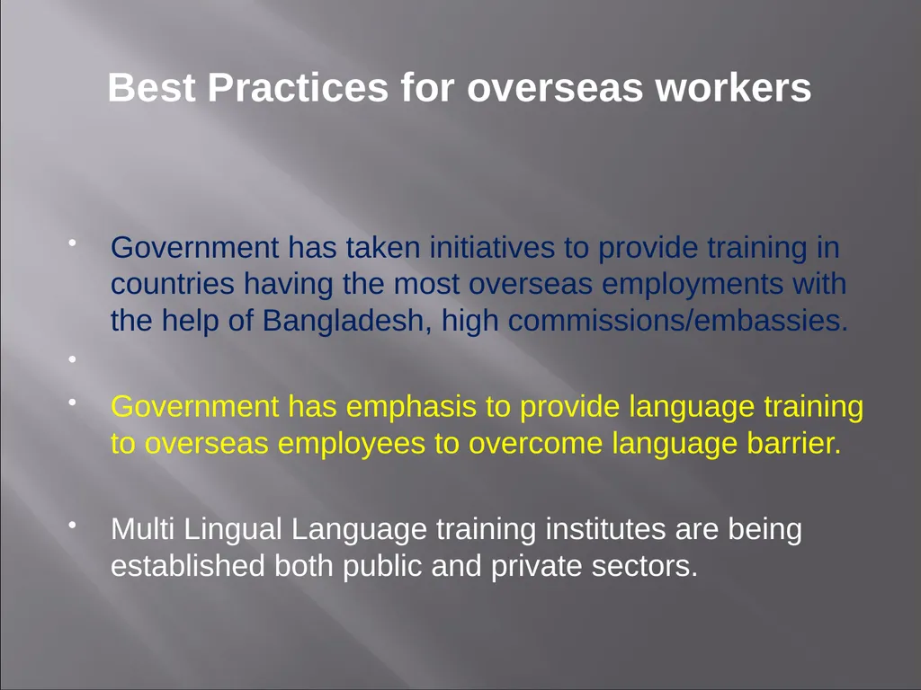 Employment Opportunities & Best Practices: - slide 15 of 22