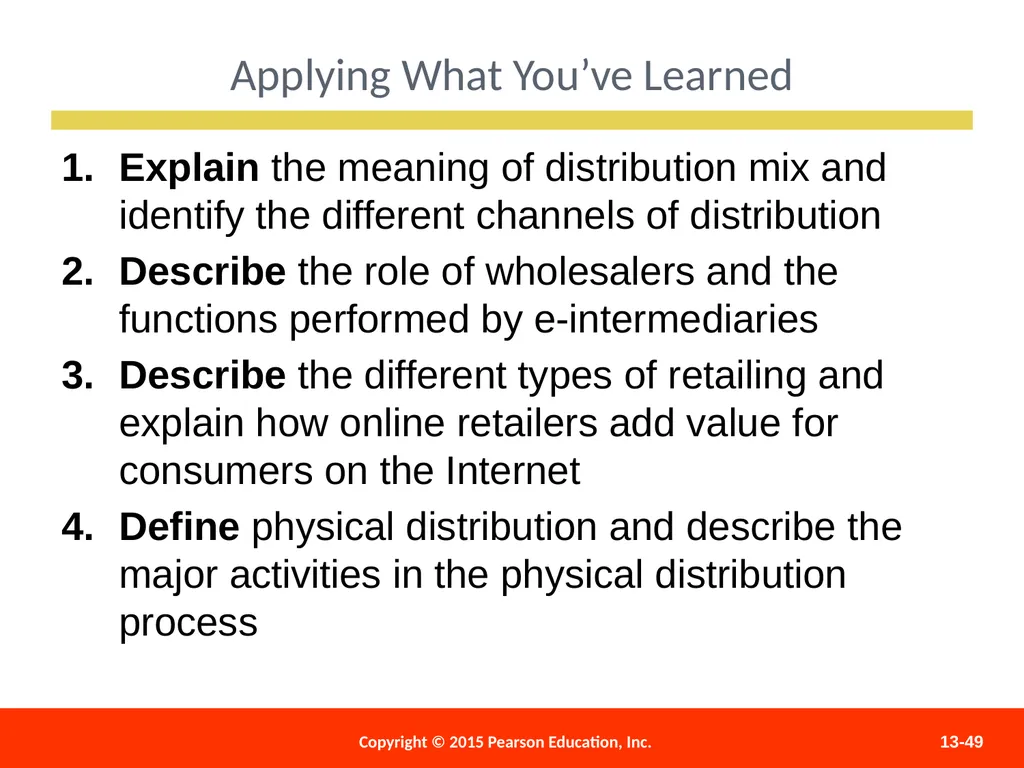 Distributing and Promoting Products 13 - slide 49 of 51