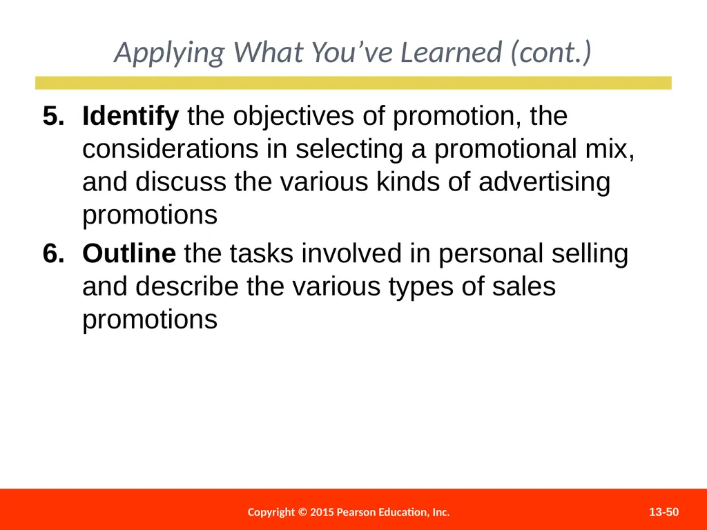 Distributing and Promoting Products 13 - slide 50 of 51