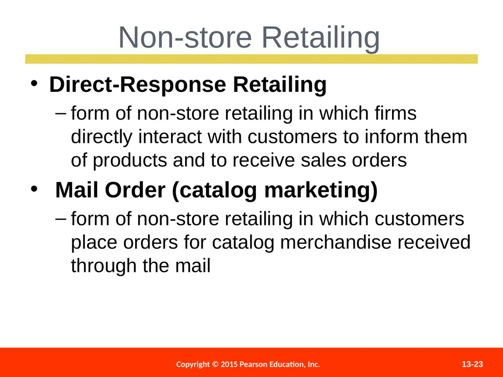 Distributing and Promoting Products 13 - slide 23 of 51