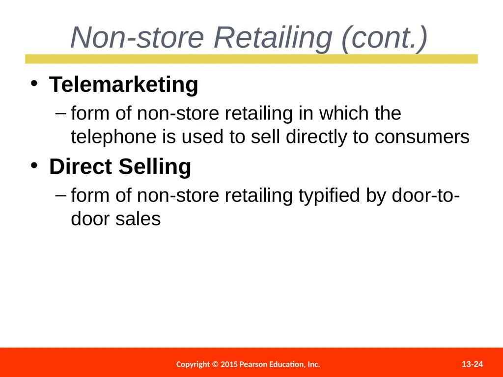 Distributing and Promoting Products 13 - slide 24 of 51
