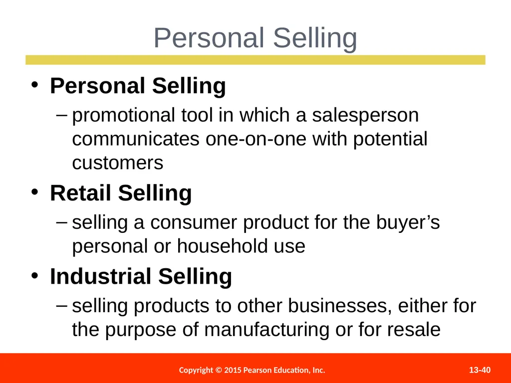 Distributing and Promoting Products 13 - slide 40 of 51