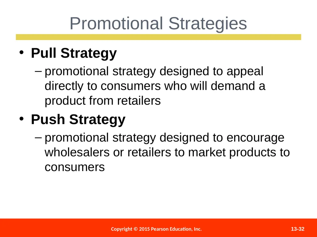 Distributing and Promoting Products 13 - slide 32 of 51