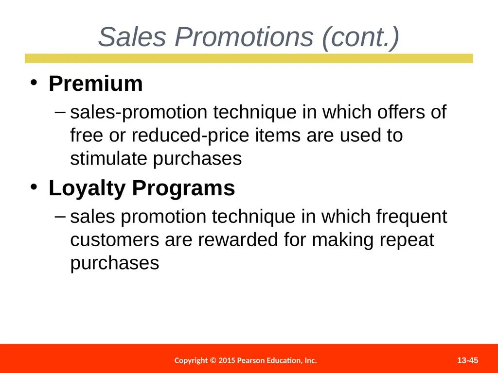 Distributing and Promoting Products 13 - slide 45 of 51