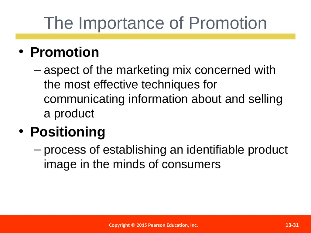 Distributing and Promoting Products 13 - slide 31 of 51