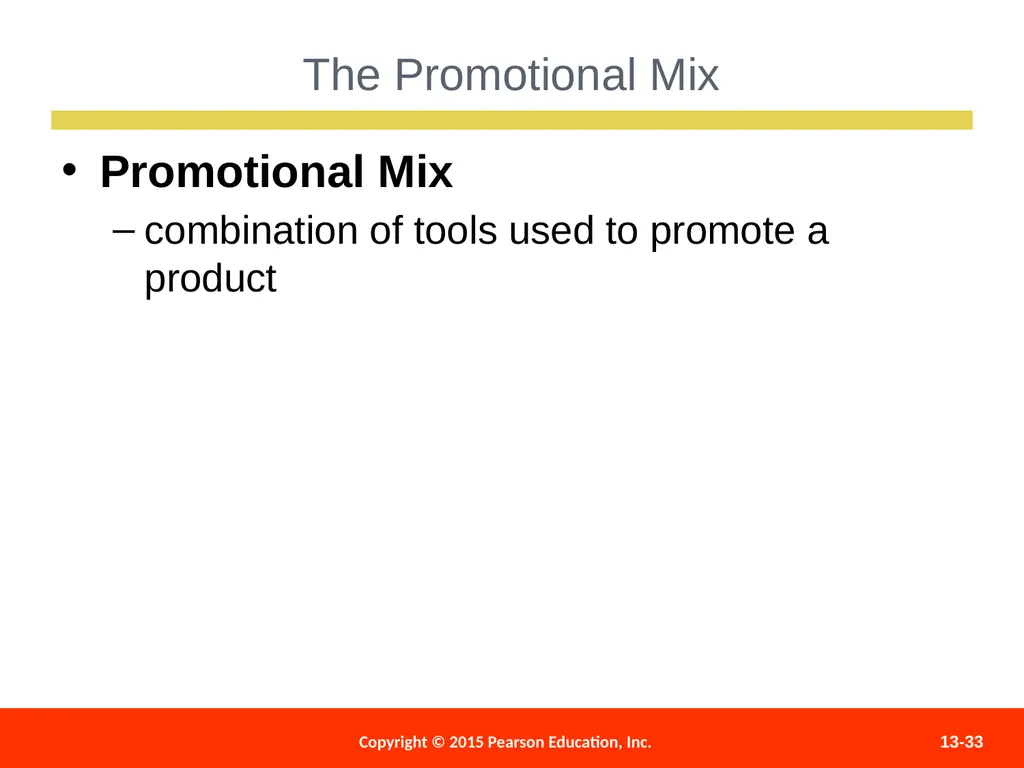 Distributing and Promoting Products 13 - slide 33 of 51