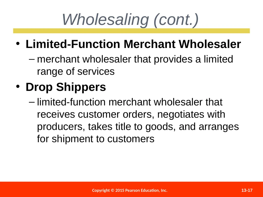 Distributing and Promoting Products 13 - slide 17 of 51