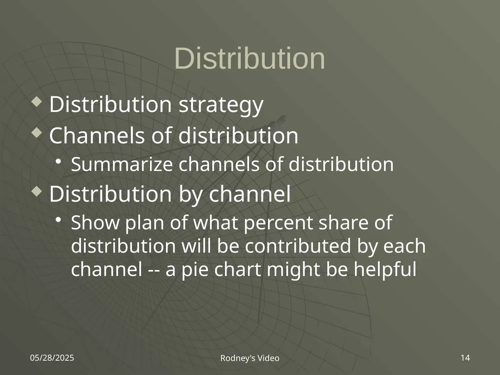 4/2/2007 Rodney's Video 1 Rodney's Video Marketing - slide 14 of 18