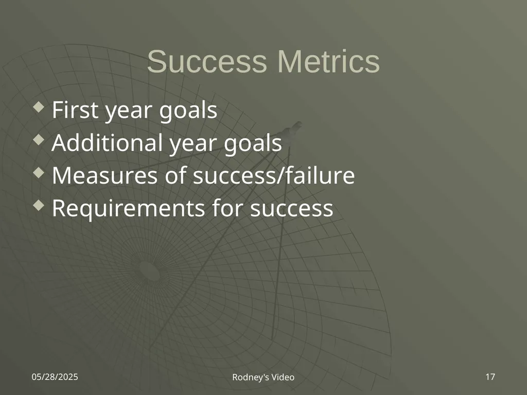 4/2/2007 Rodney's Video 1 Rodney's Video Marketing - slide 17 of 18