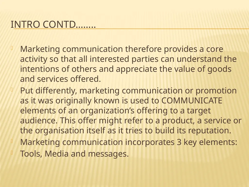 WORLD OF MARKETING COMMUNICATIONS BY Dr. - slide 3 of 34