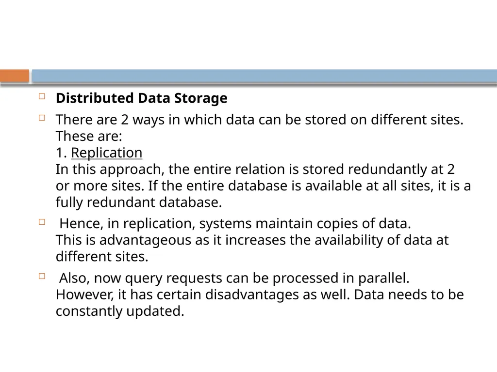 Distributed data base system What is DDBMS? A - slide 5 of 37