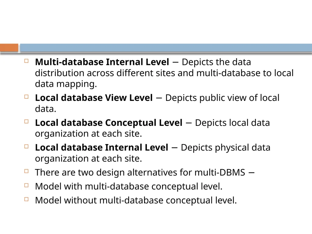 Distributed data base system What is DDBMS? A - slide 28 of 37