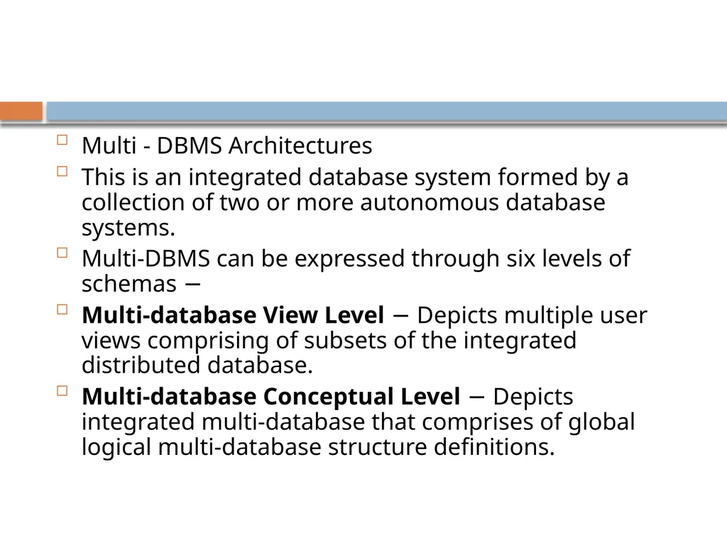 Distributed data base system What is DDBMS? A - slide 27 of 37