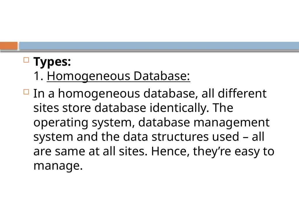 Distributed data base system What is DDBMS? A - slide 3 of 37