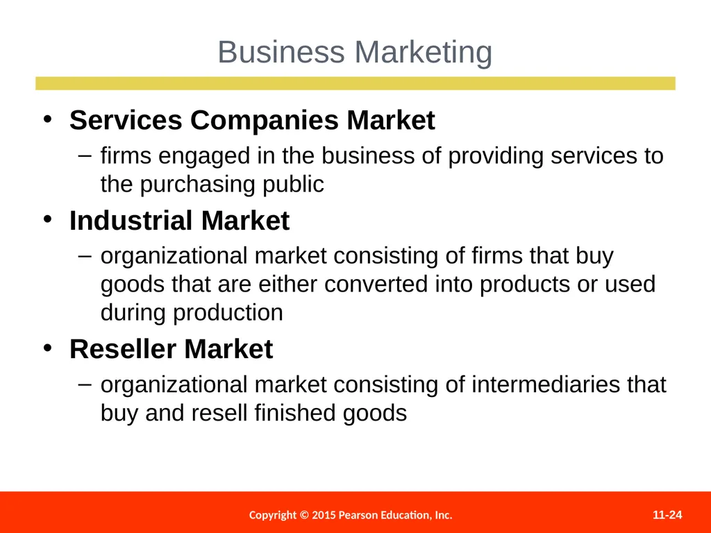 Marketing Processes and Consumer Behavior 11 - slide 24 of 27