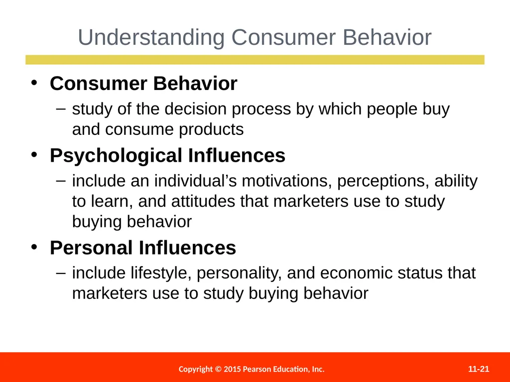 Marketing Processes and Consumer Behavior 11 - slide 21 of 27