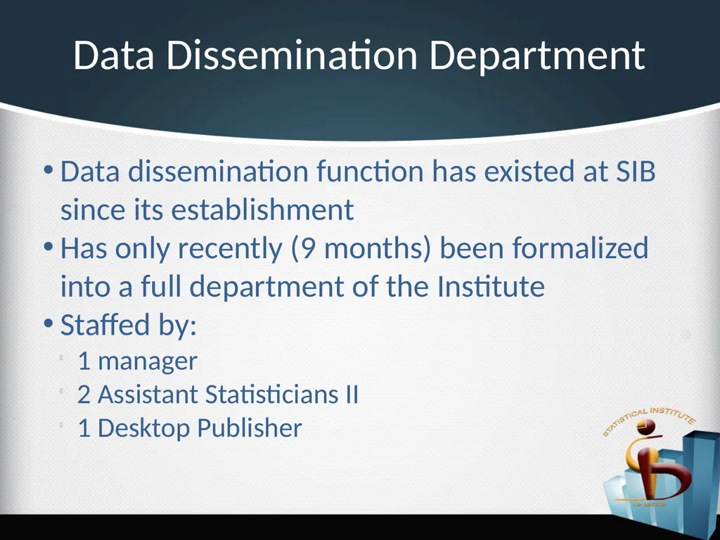 Challenges in the Dissemination of Statistical - slide 4 of 16