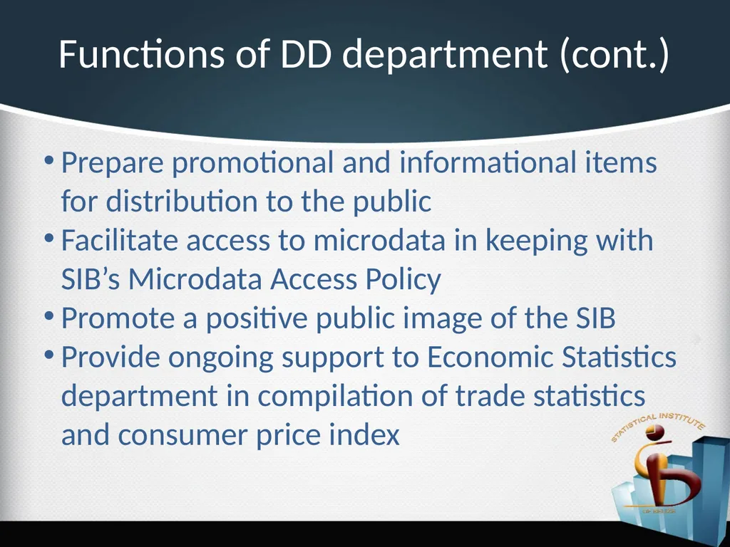 Challenges in the Dissemination of Statistical - slide 6 of 16