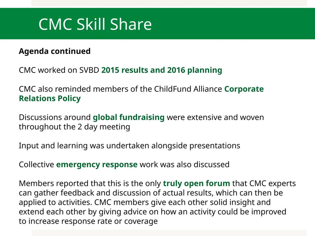 CEO Forum Feedback Overview 1. Small Voices, Big - slide 11 of 17
