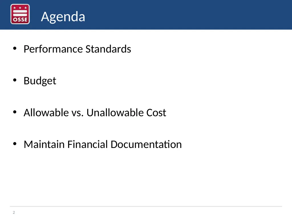 Financial Management in the CACFP Sponsor of - slide 2 of 20