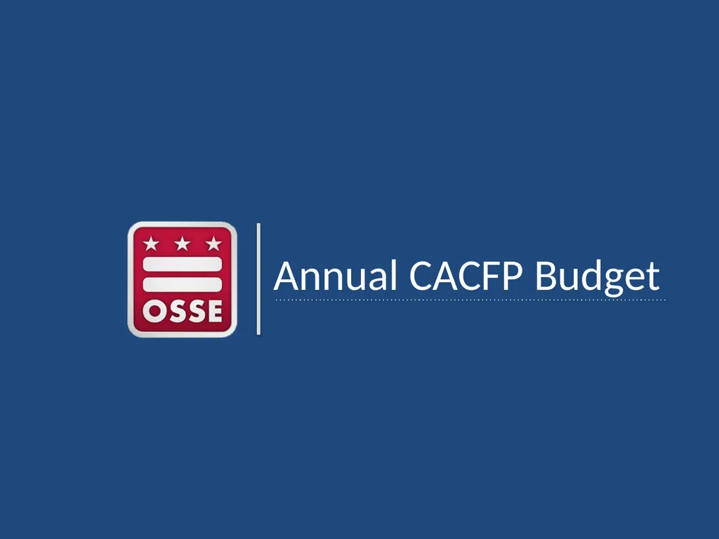 Financial Management in the CACFP Sponsor of - slide 4 of 20