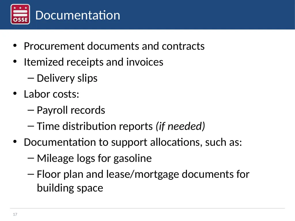 Financial Management in the CACFP Sponsor of - slide 17 of 20