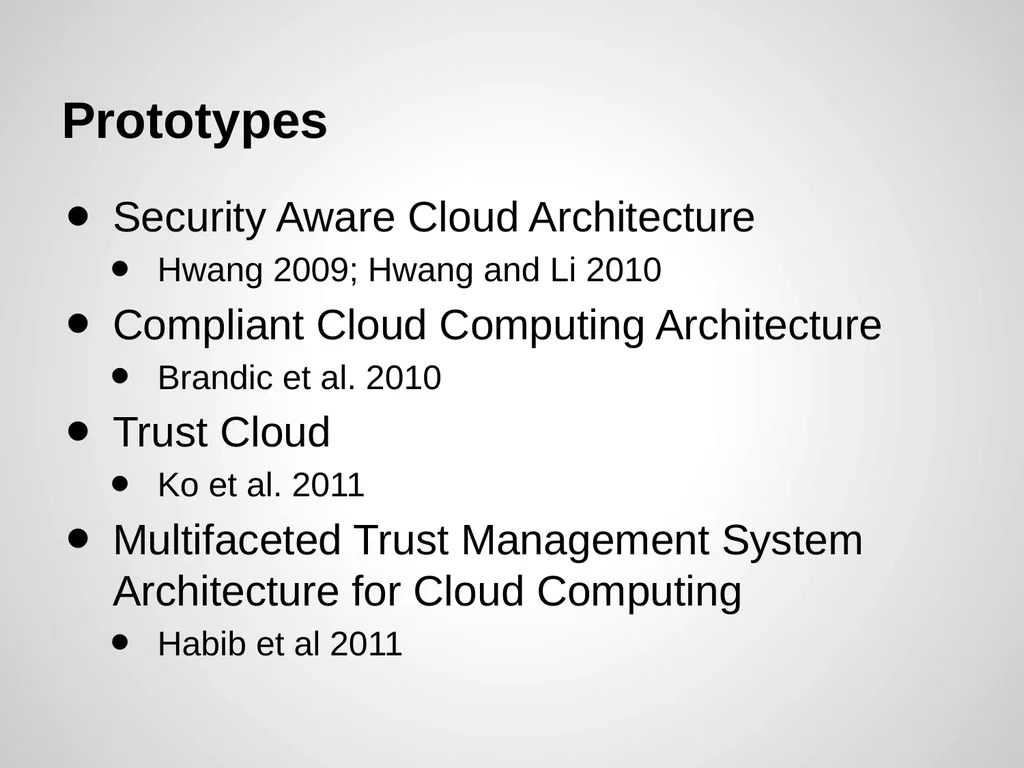 Trust Management of Services in Cloud - slide 24 of 32