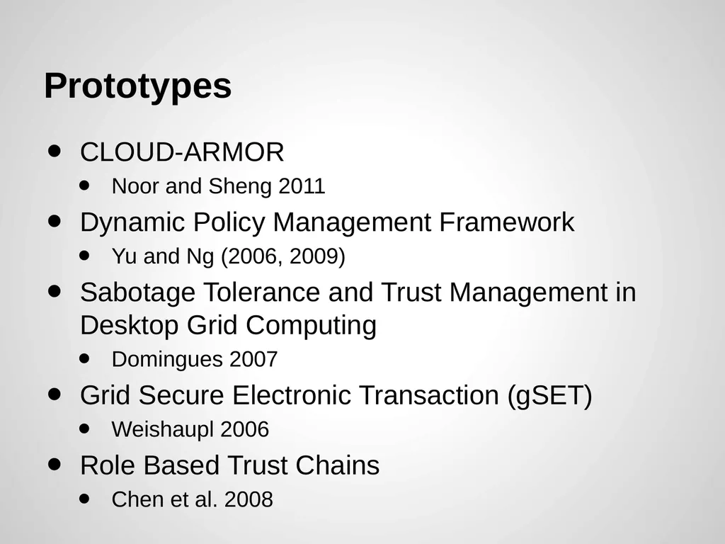 Trust Management of Services in Cloud - slide 25 of 32