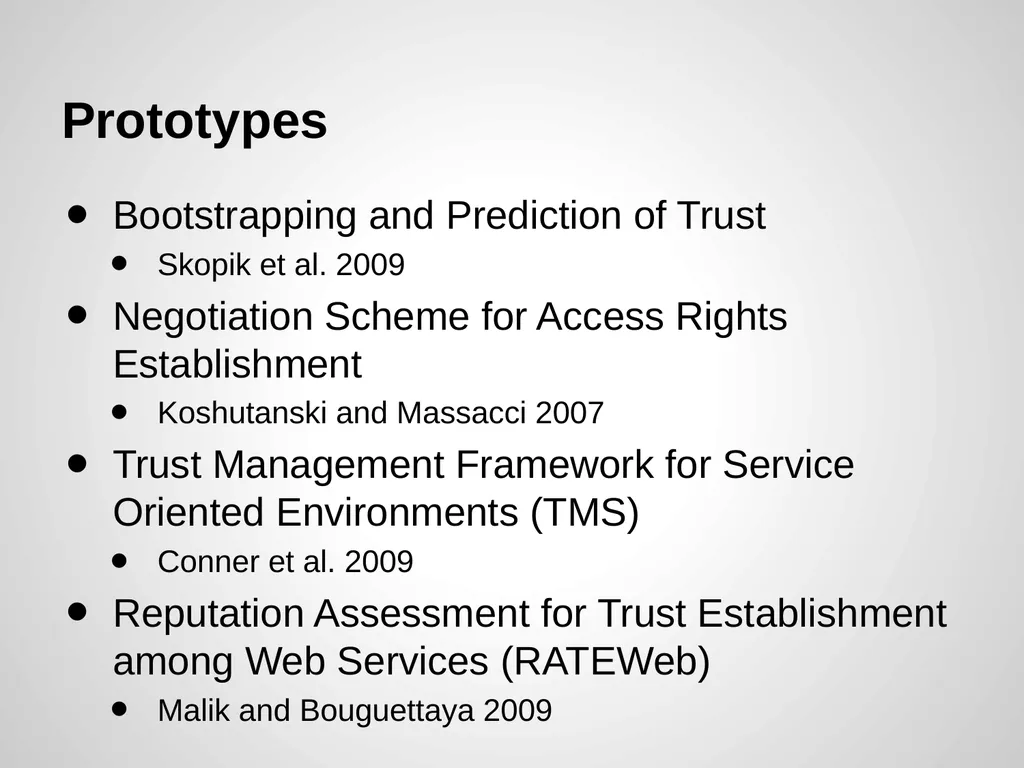 Trust Management of Services in Cloud - slide 26 of 32
