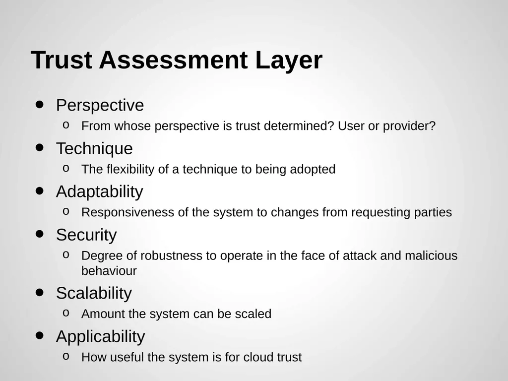 Trust Management of Services in Cloud - slide 22 of 32