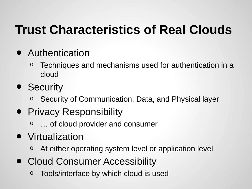 Trust Management of Services in Cloud - slide 30 of 32
