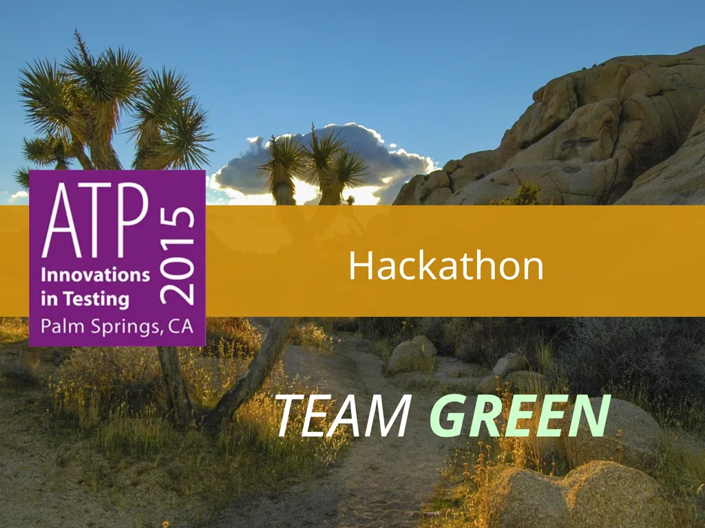 Hackathon TEAM GREEN Episode 1 1. Product Brand - slide 1 of 13