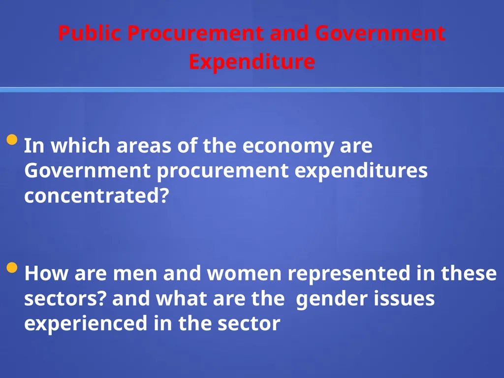 Public Procurement and Gender in Caribbean - slide 10 of 19